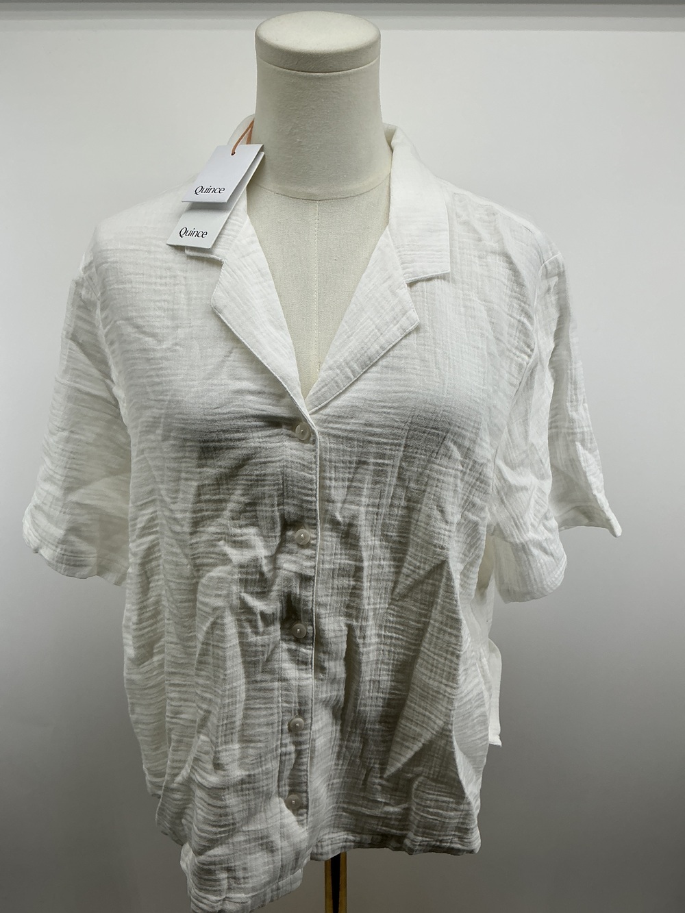 100% Organic Cotton Gauze Short Sleeve Shirt